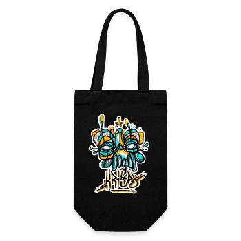 Skull Rature Graff Krispé - Sac à bouteille - noir - Devant