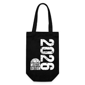 Basketball Meister Edition 2026 in weiß - Geschenkbeutel für Flaschen - Schwarz - Vorne