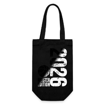 Basketball Master Shirt 2026, black and white - Gift Bag for Bottles - black - Front