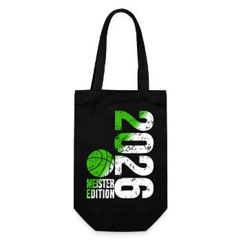 Basketball Champion Shirt 2026, green white - Gift Bag for Bottles - black - Front