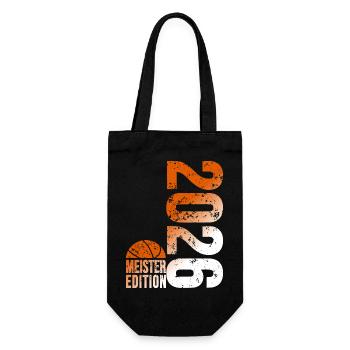 Basketball Champion Shirt 2026, Orange White - Gift Bag for Bottles - black - Front