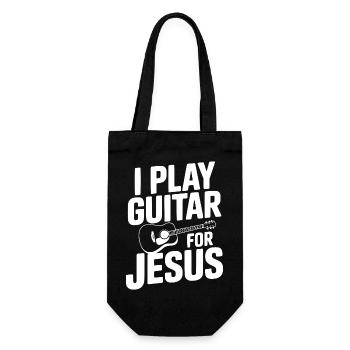 Je joue de la guitare pour Jésus - Sac à bouteille - noir - Devant