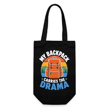 Rucksack trägt das Drama - Geschenkbeutel für Flaschen - Schwarz - Vorne