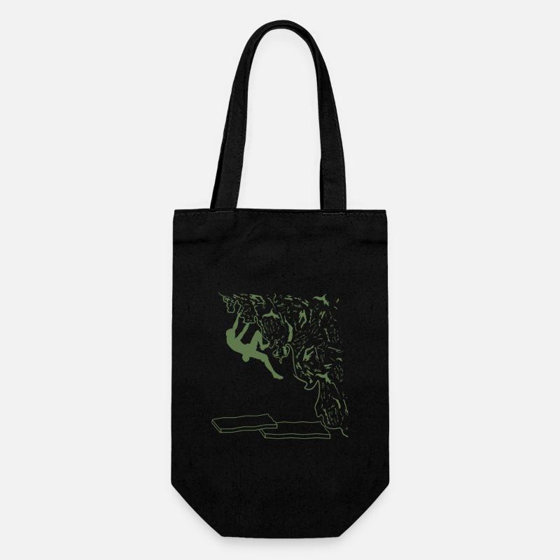 Bouldering with passion - Gift Bag for Bottles - black
