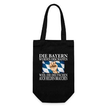 DIE BAYERN WURDEN ERSCHAFFEN - Geschenkbeutel für Flaschen - Schwarz - Vorne