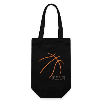 Basketball - Gift Bag for Bottles - black - Front