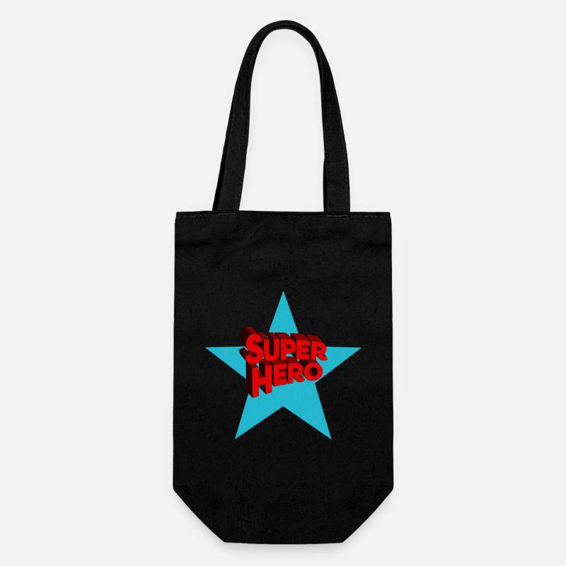 Super-héros super-héros - Sac à bouteille - noir