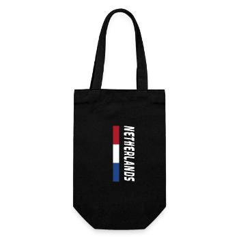 Netherlands / Gift / Gift Idea - Gift Bag for Bottles - black - Front