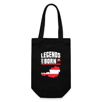 Les légendes sont nés en Autriche / cadeau - Sac à bouteille - noir - Devant