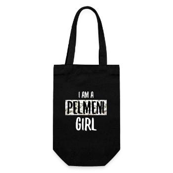 Russie Pelmeni Fille Femme Fille Russe Manger - Sac à bouteille - noir - Devant
