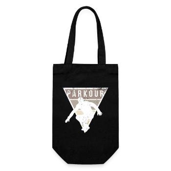 Parkour freerunning hobby urban sportsman gift - Gift Bag for Bottles - black - Front