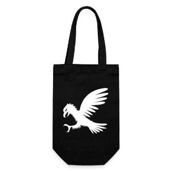 Adler - Geschenkbeutel für Flaschen - Schwarz - Vorne