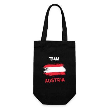 Team Autriche / Cadeau Vienne drapeau national - Sac à bouteille - noir - Devant