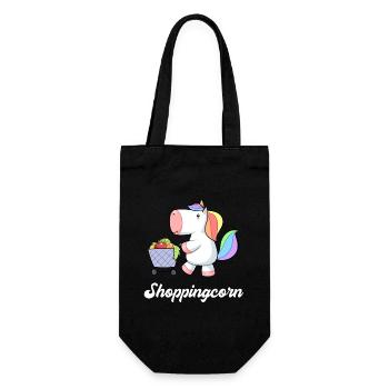 Licorne Licorne Shopping Cart Comic Sweet - Sac à bouteille - noir - Devant
