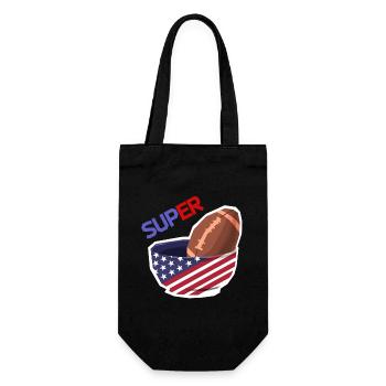 American Football Finale Champion Lustig Team Fan - Geschenkbeutel für Flaschen - Schwarz - Vorne