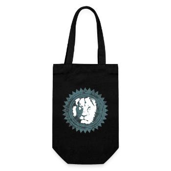 Löwenkopf Reggae Design - Geschenkbeutel für Flaschen - Schwarz - Vorne