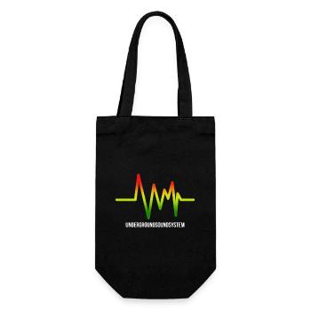 Untergrund Soundsystem Logo - Geschenkbeutel für Flaschen - Schwarz - Vorne