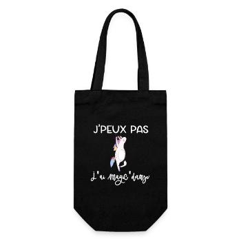 Unicorne Parodie Danse - Sac à bouteille - noir - Devant