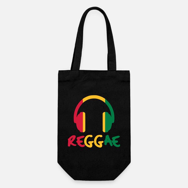 Reggae Music - Gift Bag for Bottles - black