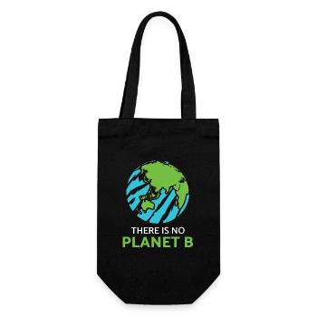 Klimaschutz Umwelt Planet Erde Klima Klimapolitik - Geschenkbeutel für Flaschen - Schwarz - Vorne
