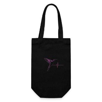 Battement de coeur effet colibri - Sac à bouteille - noir - Devant
