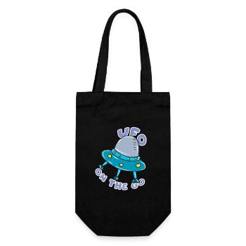 UFO - Gift Bag for Bottles - black - Front