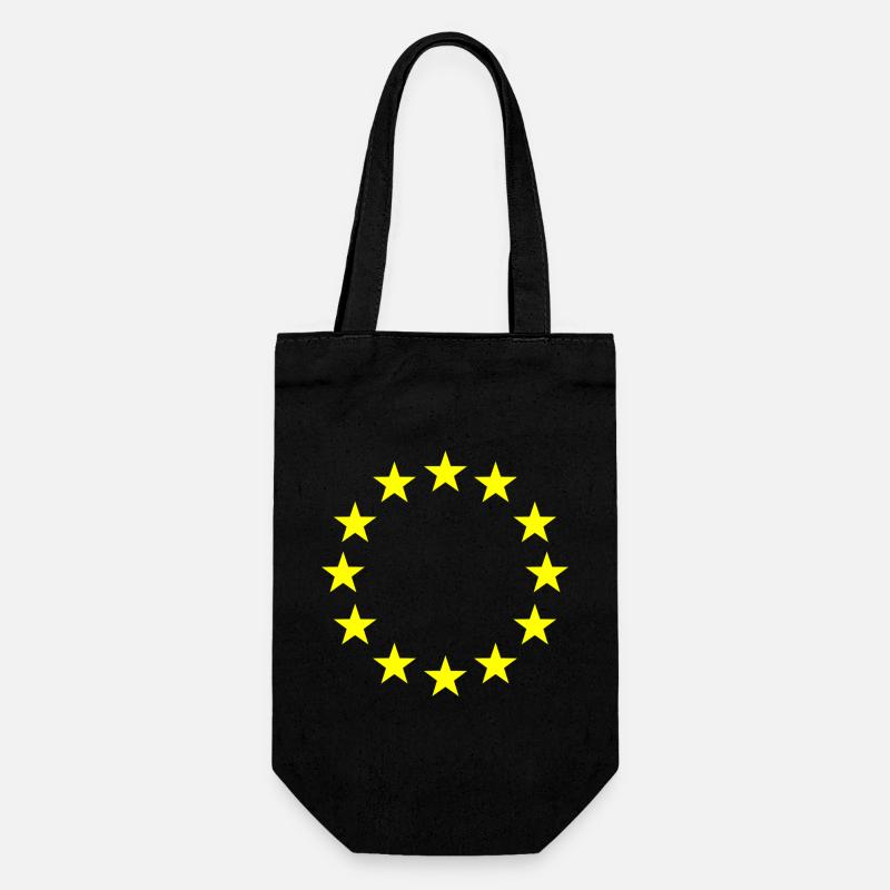Emblème de la bague en forme d’étoile - Sac à bouteille - noir