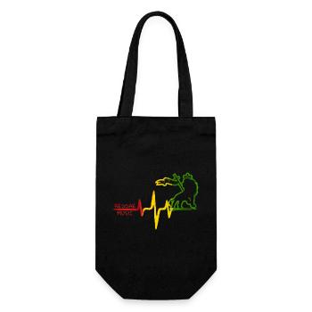 Icône du rythme du reggae Lion - Sac à bouteille - noir - Devant
