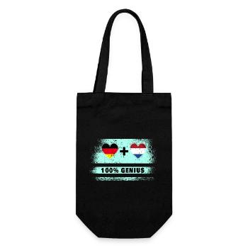 Germany and Netherlands 100% brilliant / Gift - Gift Bag for Bottles - black - Front