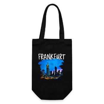 Skyline de Francfort - Sac à bouteille - noir - Devant