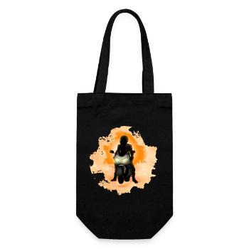 biker - Gift Bag for Bottles - black - Front