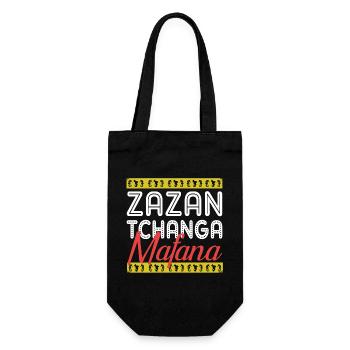 T-SHIRT ZAZAN TCHANGA MAFANA_MAYOTTE - Geschenkbeutel für Flaschen - Schwarz - Vorne