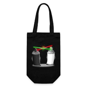 Graffiti wars - Geschenkbeutel für Flaschen - Schwarz - Vorne