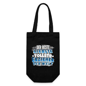 educator - Gift Bag for Bottles - black - Front
