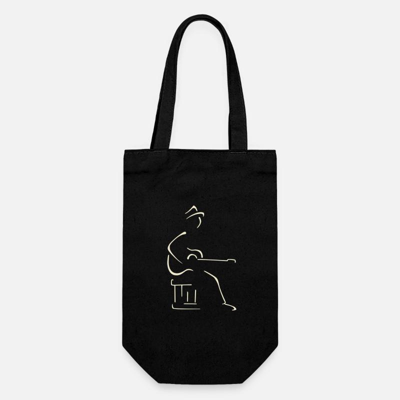 Guitariste blues - Sac à bouteille - noir