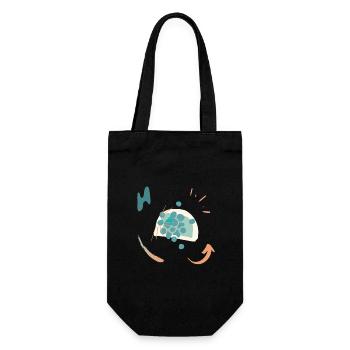 Casual design with color gradient - Gift Bag for Bottles - black - Front