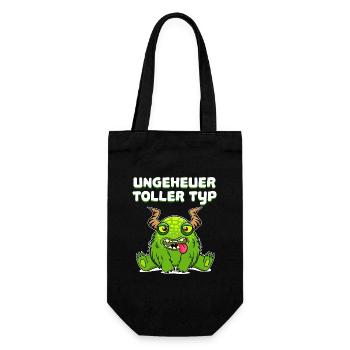 Liebe Toller Typ Statement Verliebt Paar Pärchen - Geschenkbeutel für Flaschen - Schwarz - Vorne