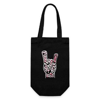Punk rock punk punker grunge rock musique heavy metal - Sac à bouteille - noir - Devant