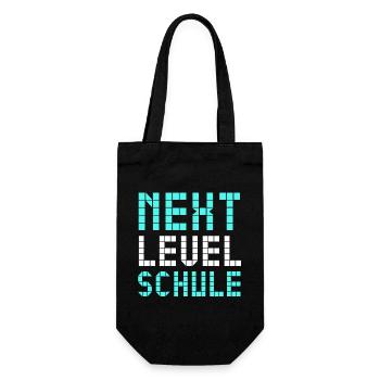 Next Level Schule - Geschenkbeutel für Flaschen - Schwarz - Vorne
