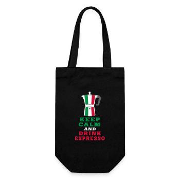 Keep Calm and Drink Espresso design / idée cadeau - Sac à bouteille - noir - Devant
