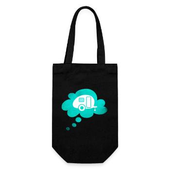 Caravan Cloud Dream Caravan Camping Fan - Gift Bag for Bottles - black - Front