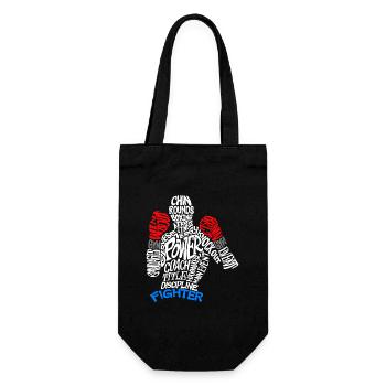 Boxing Fitness Training Exercise Motivation Sport - Gift Bag for Bottles - black - Front