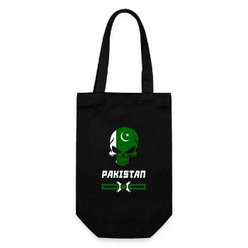 Pakistan skull design / gift - Gift Bag for Bottles - black - Front