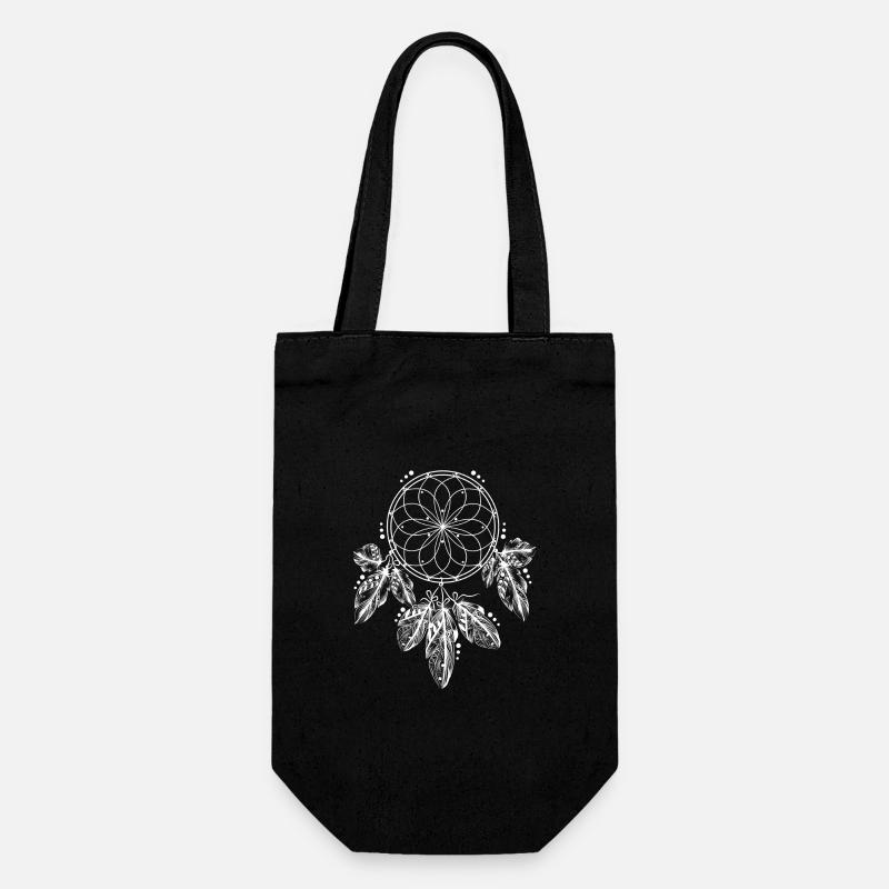 Dream catcher - Gift Bag for Bottles - black