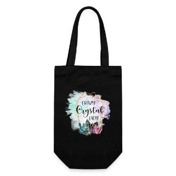 Crystal Crystal Lady Naturopath Gift - Gift Bag for Bottles - black - Front