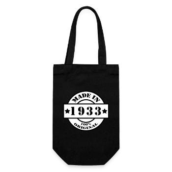 MADE IN 1933 Année de naissance Millésime Cadeau - Sac à bouteille - noir - Devant