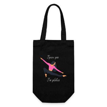 J'peux pas j'ai pilâtes - Sac à bouteille - noir - Devant