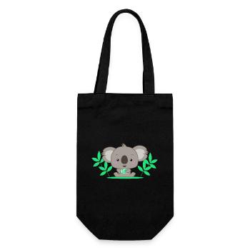 Bébé koala mignon - Sac à bouteille - noir - Devant