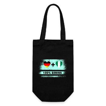Germany and Nigeria 100% Ingenious / Gift - Gift Bag for Bottles - black - Front