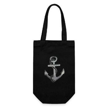 anchor - Gift Bag for Bottles - black - Front